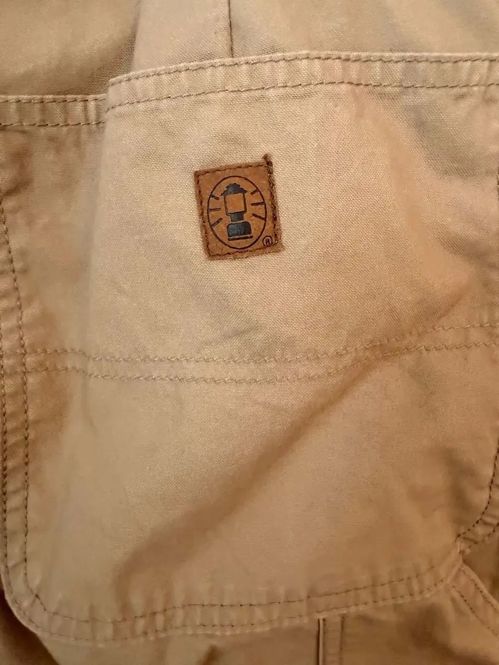 Coleman Fleece Lined Canvas Utility Work Pants Men's 36x32 Tan Khaki